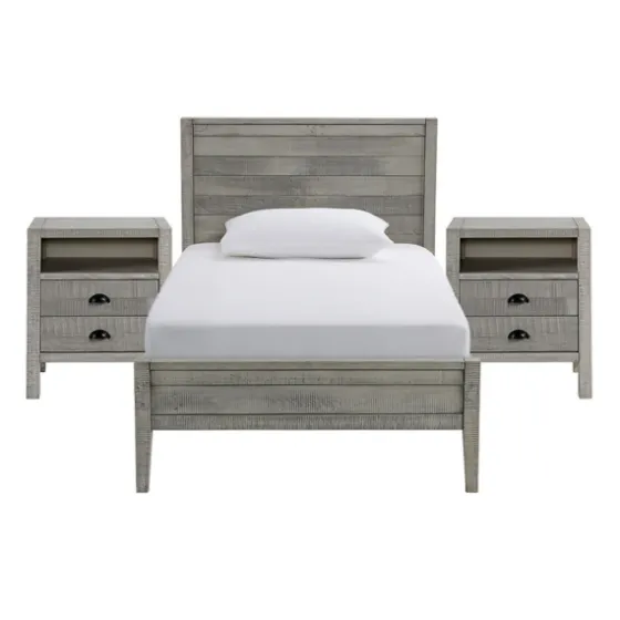 Rustic Pine Panel 3-Pc. Twin Bedroom Set-Kirkland's Home Store