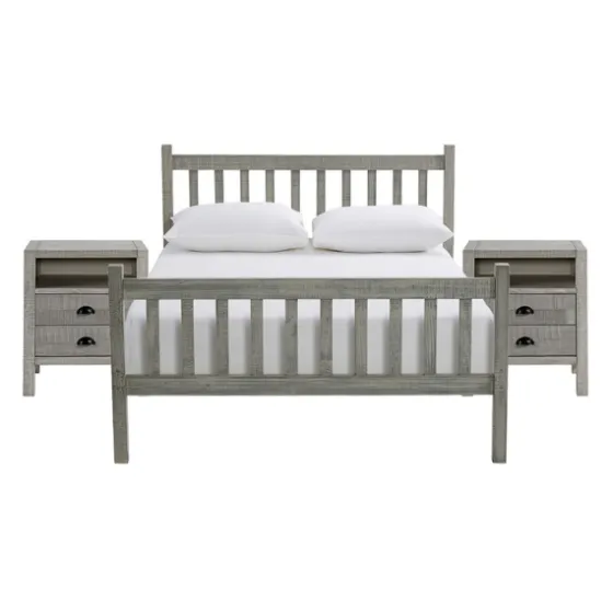 Rustic Pine Spindle 3-Pc. Full Bedroom Set-Kirkland's Home Clearance