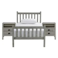 Rustic Pine Spindle 3-Pc. Twin Bedroom Set-Kirkland's Home Sale