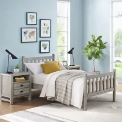 Rustic Pine Spindle 3-Pc. Twin Bedroom Set-Kirkland's Home Sale