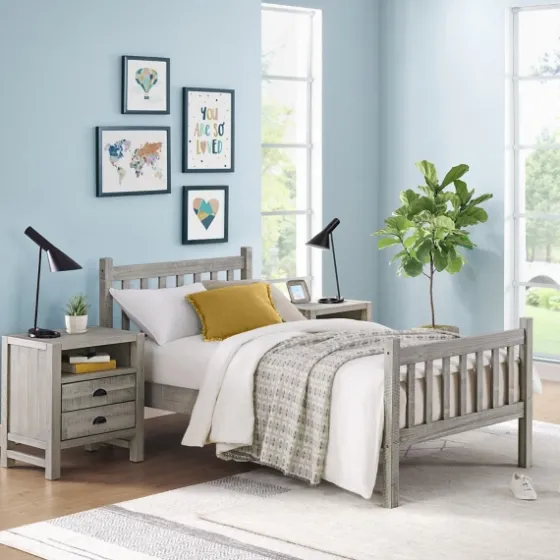 Rustic Pine Spindle 3-Pc. Twin Bedroom Set-Kirkland's Home Sale