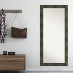 Rustic Rail Charred Framed Mirror, 30X66 In.-Kirkland's Home Sale