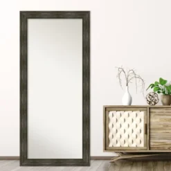 Rustic Rail Charred Framed Mirror, 30X66 In.-Kirkland's Home Sale