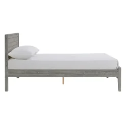 Rustic Smoke Wood Panel Full Bed Frame-Kirkland's Home Sale