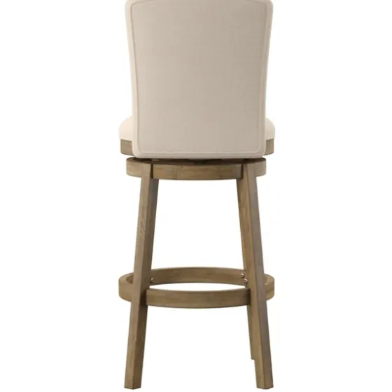 Rustic Taupe Upholstered Swivel Bar Stool-Kirkland's Home Discount