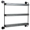 Rustic Three Tiered Galvanized Metal Wall Shelf-Kirkland's Home Discount