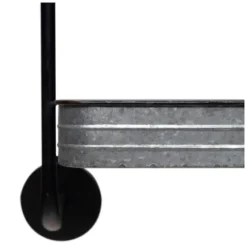 Rustic Three Tiered Galvanized Metal Wall Shelf-Kirkland's Home Discount