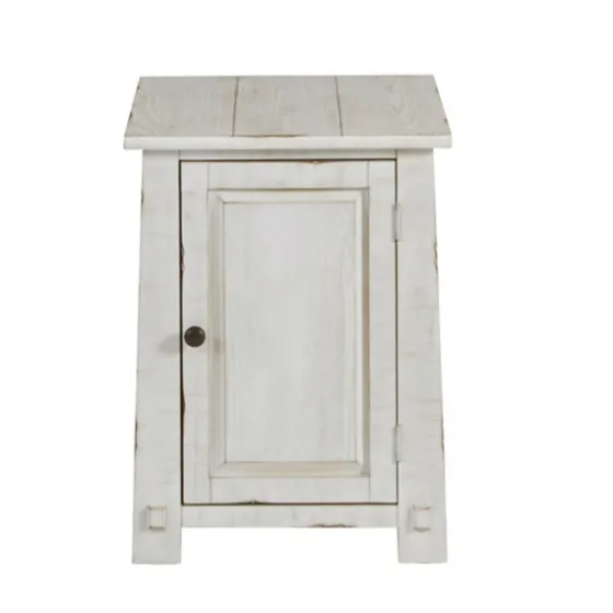 Rustic White Cabinet Accent Table-Kirkland's Home Discount