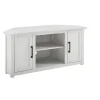 Rustic White Katy-Corner Tv Stand-Kirkland's Home Hot