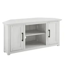 Rustic White Katy-Corner Tv Stand-Kirkland's Home Hot