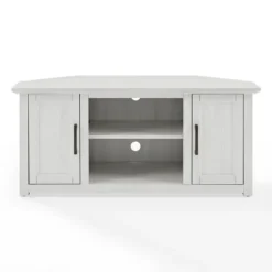 Rustic White Katy-Corner Tv Stand-Kirkland's Home Hot