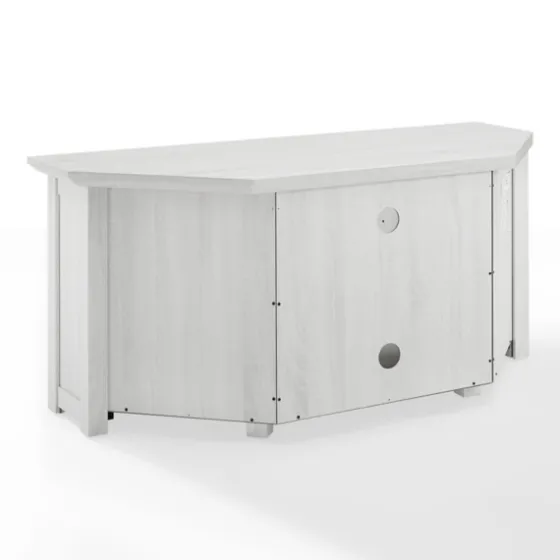 Rustic White Katy-Corner Tv Stand-Kirkland's Home Hot