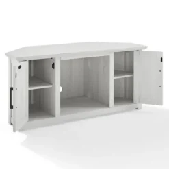 Rustic White Katy-Corner Tv Stand-Kirkland's Home Hot