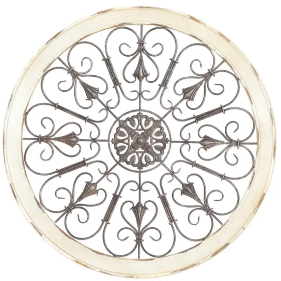 Rustic White Radial Scrollwork Wall Art-Kirkland's Home Hot