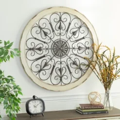 Rustic White Radial Scrollwork Wall Art-Kirkland's Home Hot