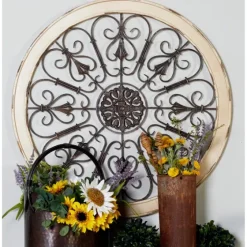 Rustic White Radial Scrollwork Wall Art-Kirkland's Home Hot