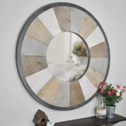 Rustic Wood Adler Wall Mirror-Kirkland's Home Flash Sale