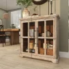 Rustic Wood And Glass 2-Door Cabinet-Kirkland's Home Fashion