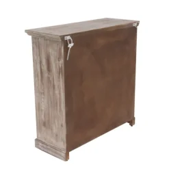 Rustic Wood And Glass 2-Door Cabinet-Kirkland's Home Fashion