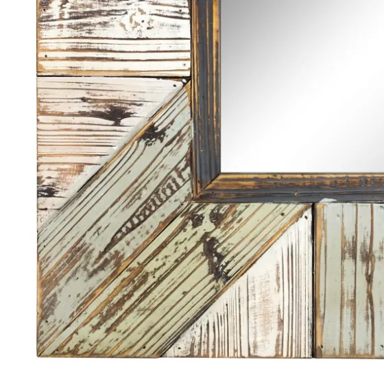 Rustic Wood Plank Frame Mirror-Kirkland's Home Cheap