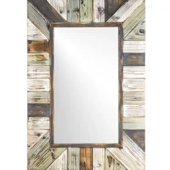 Rustic Wood Plank Frame Mirror-Kirkland's Home Cheap