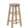 Rustic Wood Pub Classic Backless Counter Stool-Kirkland's Home Cheap