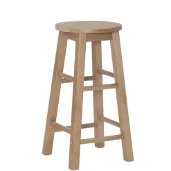 Rustic Wood Pub Classic Backless Counter Stool-Kirkland's Home Cheap