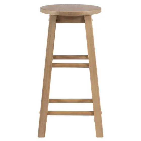 Rustic Wood Pub Classic Backless Counter Stool-Kirkland's Home Cheap
