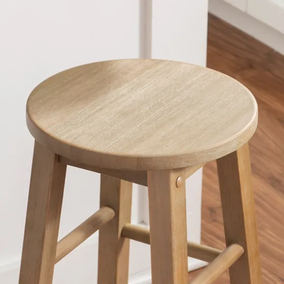 Rustic Wood Pub Classic Backless Counter Stool-Kirkland's Home Cheap