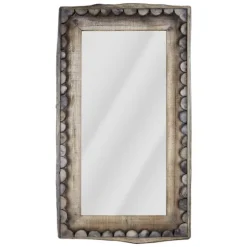 Rustic Wood Scalloped Edge Wall Mirror-Kirkland's Home Outlet