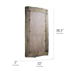 Rustic Wood Scalloped Edge Wall Mirror-Kirkland's Home Outlet