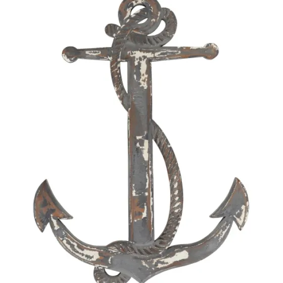 Rustic Wooden Anchor Plaque-Kirkland's Home Flash Sale