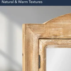 Rustic Wooden Dual Window Shutter Wall Mirror-Kirkland's Home Sale