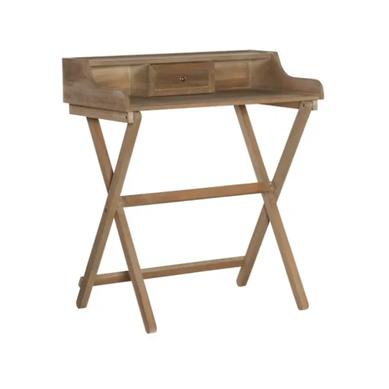 Rustic Wooden Folding Desk-Kirkland's Home Outlet
