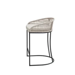 Rustic Woven Rope Back Counter Stool-Kirkland's Home Fashion