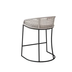 Rustic Woven Rope Back Counter Stool-Kirkland's Home Fashion