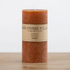 Rusty Unscented Pillar Candle, 3X6 In.-Kirkland's Home Best Sale
