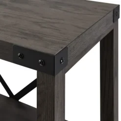 Sable Wood X-Frame Classic Bookcase-Kirkland's Home Fashion