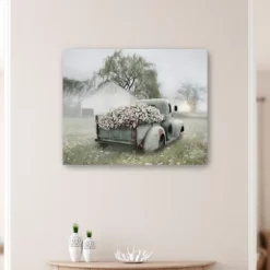 Sage Flower Truck Canvas Art Print, 30X24 In.-Kirkland's Home Sale