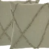Sage Tufted Diamond 2-Pc. Pillows, 24 In.-Kirkland's Home Cheap