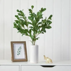 Salal Shrub In Oblong Ribbed Vase, 21 In.-Kirkland's Home Hot