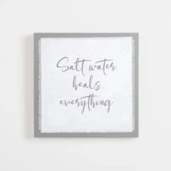 Salt Water Heals Everything Wall Plaque-Kirkland's Home Shop