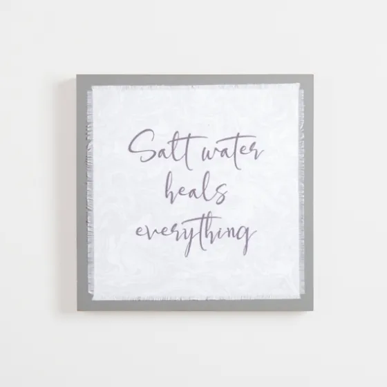 Salt Water Heals Everything Wall Plaque-Kirkland's Home Shop