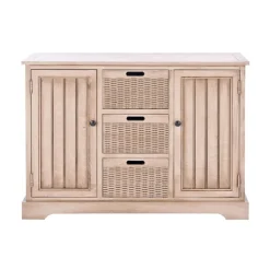 Sand Cabinet With Natural Woven Baskets-Kirkland's Home Online