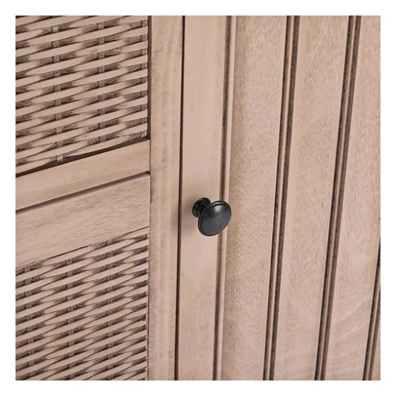 Sand Cabinet With Natural Woven Baskets-Kirkland's Home Online