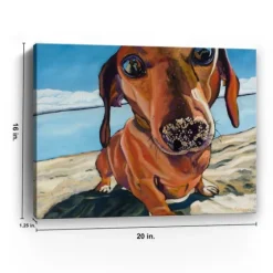 Sand Dog Giclee Canvas Art Print-Kirkland's Home Best Sale