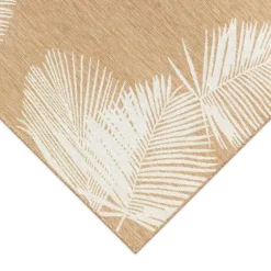 Sand Forest Leaf Indoor/Outdoor Area Rug, 4X7-Kirkland's Home Flash Sale