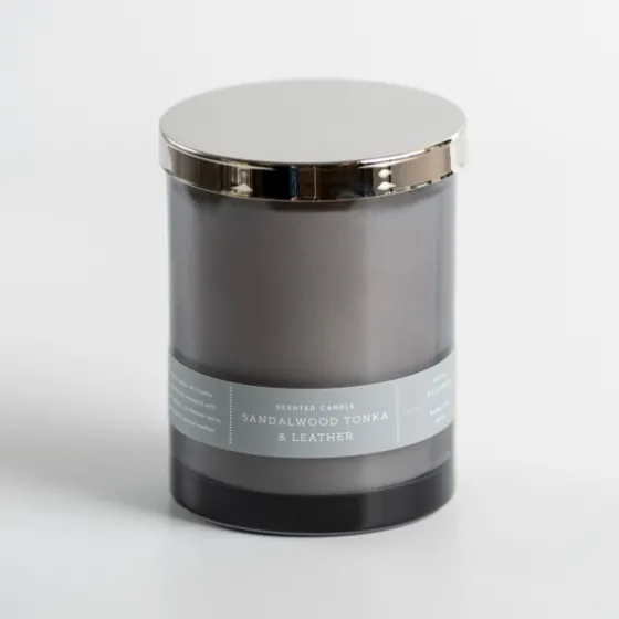 Sandalwood Tonka & Leather Single Wick Jar Candle-Kirkland's Home Hot