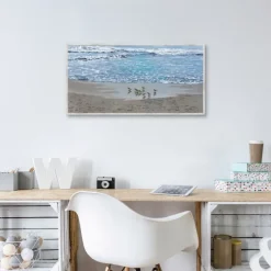 Sandpiper Morning Framed Canvas Art Print-Kirkland's Home Online