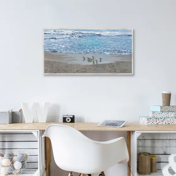 Sandpiper Morning Framed Canvas Art Print-Kirkland's Home Online